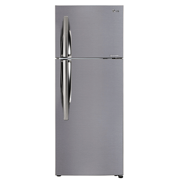 LG 308 L 2 Star Inverter Frost Free Double Door Refrigerator (GL-C322KPZY, Shiny Steel)-0