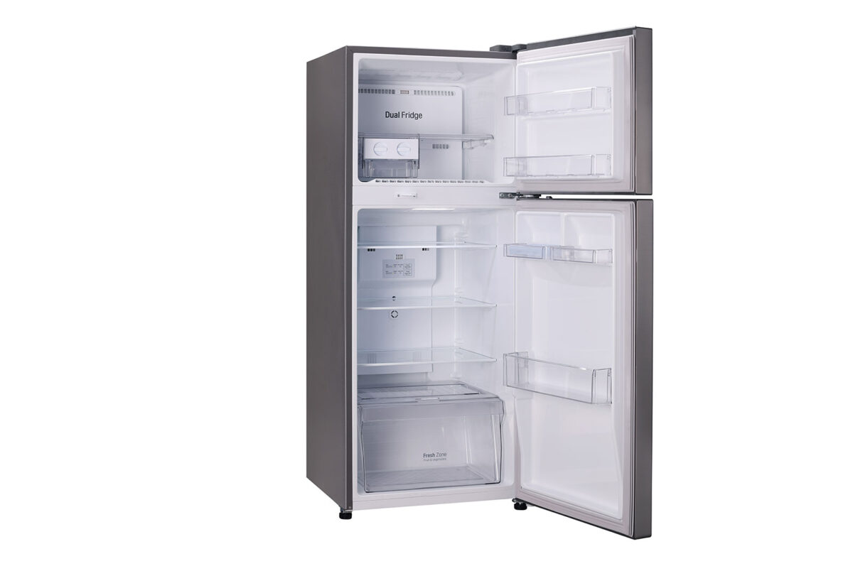 LG 260 L 2 Star Smart Inverter Frost-Free Double-Door Refrigerator (GL-T292RPZY,Shiny Steel,Convertible) -10713