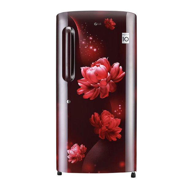 LG 215 L 4 Star Inverter Direct-Cool Single Door Refrigerator (GL-B221ASCY, Scarlet Charm, Moist 'N' Fresh) -0