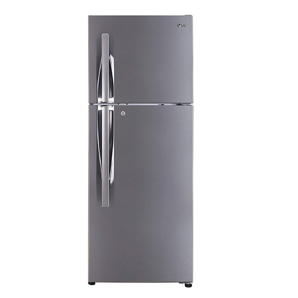 LG 260 L 2 Star Smart Inverter Frost-Free Double Door Refrigerator (GLS292RDSY, Dazzle Steel, Convertible) -0