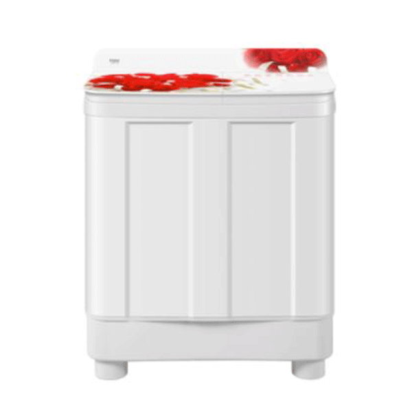 Haier 8.5 Kg Semi Automatic Top Load Washing Machine (HTW85-178, Red Rose)-0