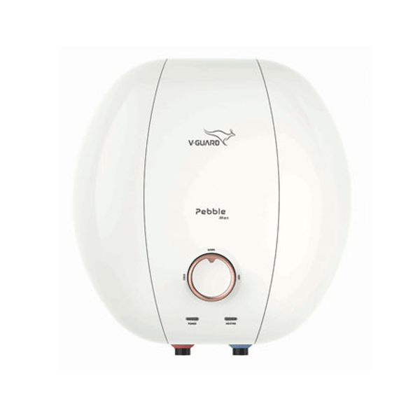 Water Heater 6L VGuard Pebble Max White - Nandilath G-Mart