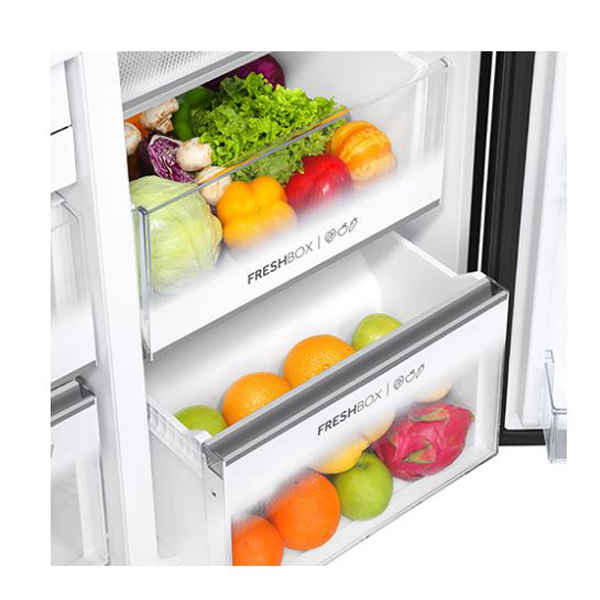 Haier 630 L Inverter Side By Side Refrigerator (HRS-682SS,Shiny Steel)-10385