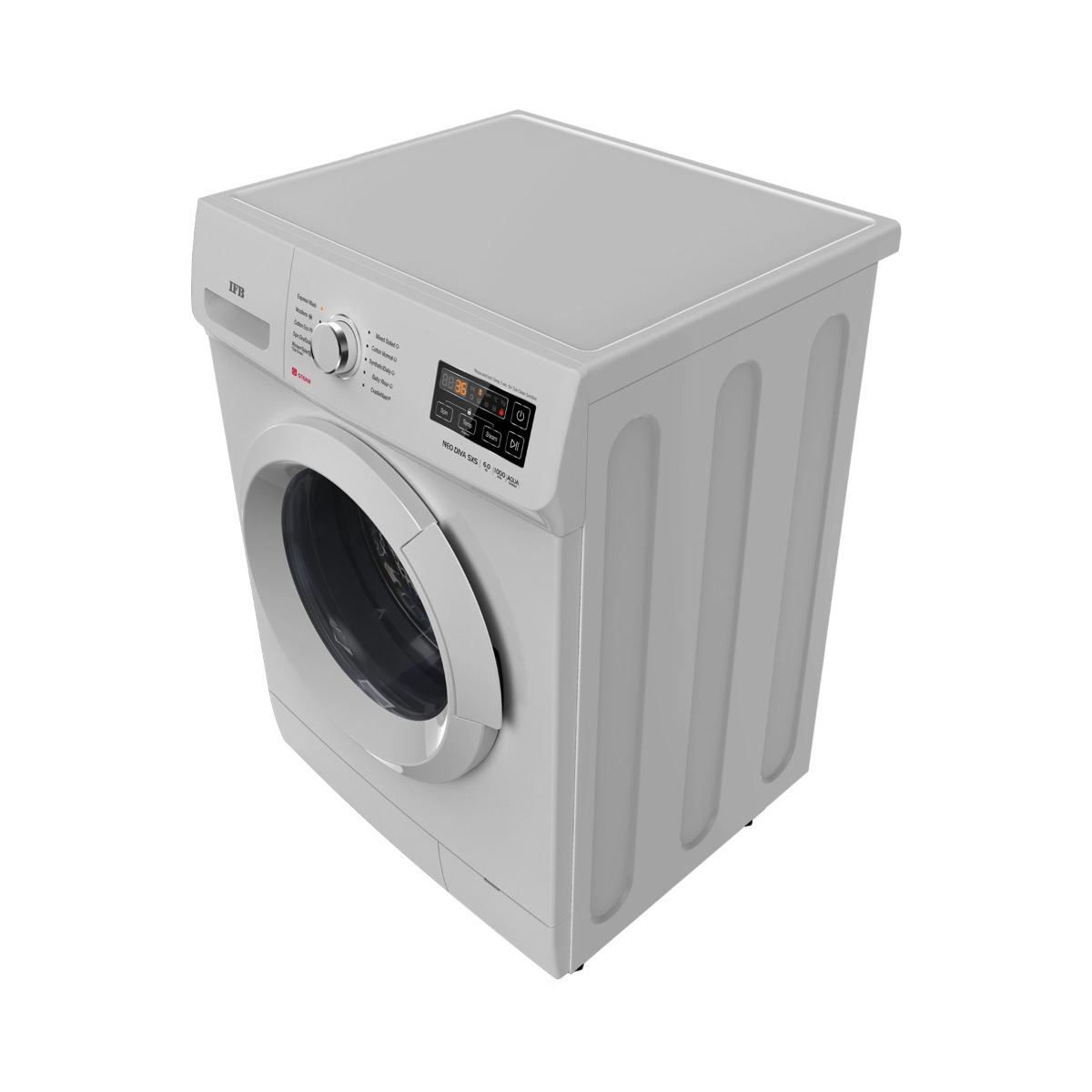 IFB 6.0 kg Full-Automatic Front Load Washing Machine ( NEODIVASXS6010, Silver)-12253