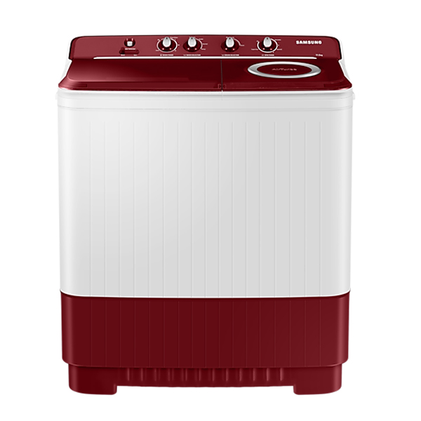 Samsung 7.5 kg Semi Automatic Top Load Washing Machine (WT75B3200RR , Light Gray with Red Base)
