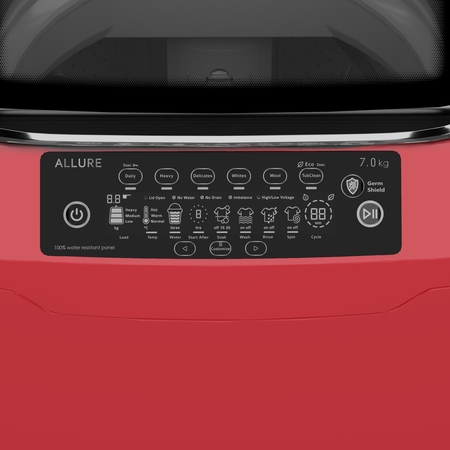 Godrej 7 Kg Full Automatic Top Load Washing Machine (WTEONALR70 5.0FISGSMTRD,Metallic Red)-12791