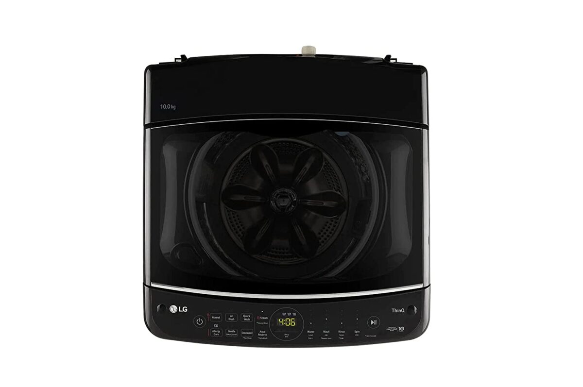 LG 10 kg Fully Automatic Top Load with In-built Heater Black (THD10SWP)-13233