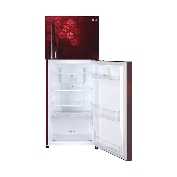 LG 260 L 2 Star Frost Free Double Door Refrigerator (GLS292RSQY,Scarlet Quartz,Convertible)