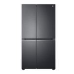 LG 694 L Frost Free Inverter Side by Side Refrigerator (Matte Black, GCB257SQUV, DoorCooling+™)-0