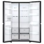 LG 694 L Frost Free Inverter Side by Side Refrigerator (Matte Black, GCB257SQUV, DoorCooling+™)-13953