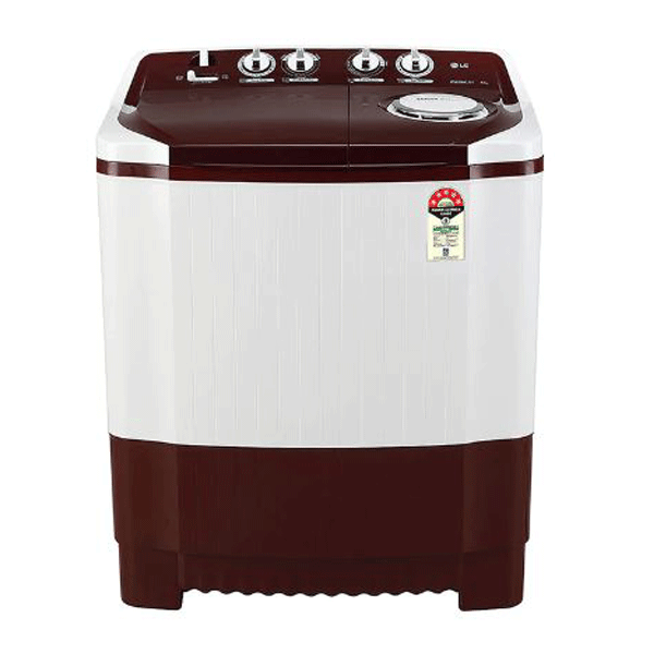 LG 7.5 Kg 5 Star Semi Automatic Washing Machine (P7510RRAZBG,Burgundy)-0
