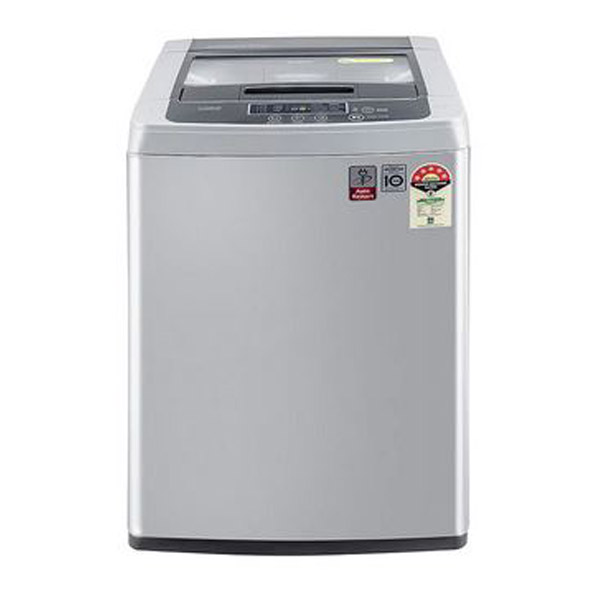 LG 6.5 Kg 5 Star Full Automatic Top Load Washing Machine (T65SKSF4ZD,Silver)-0