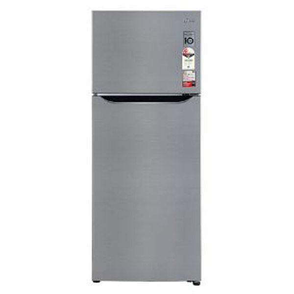 LG 272 L 2 Star Frost Free Double Door Refrigerator (GLS312SPZY,Shiny Steel )-0