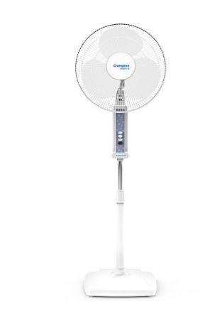 Crompton Pedestal Fan Wave Plus 400mm(PFHIFLOWAVEPLUS400MM,KD White)-0
