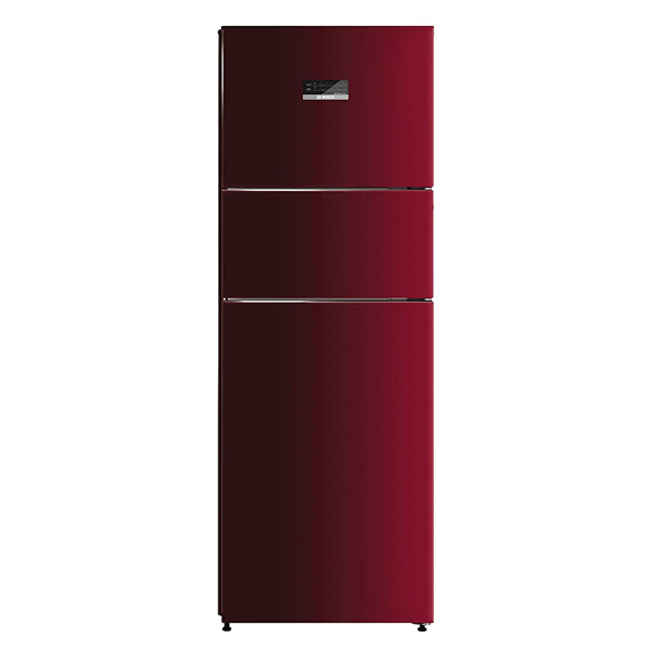 Bosch 332L Inverter Frost Free Triple Door Refrigerator (CMC33WT5NI,Convertible,Candy Red) -0