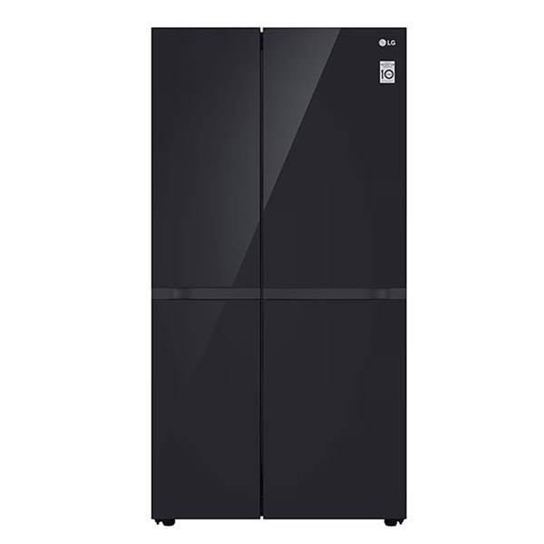LG 655 L 3 Star Side by Side Refrigerator with Smart Diagnosis (GLB257DBMX, Black Mirror)-0
