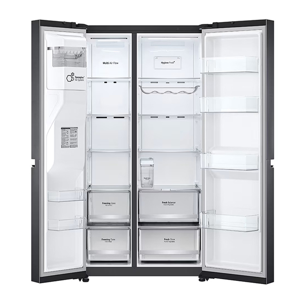 LG 635 L Side by Side Refrigerator with Smart Diagnosis (GLL257CPZX, Shiny Steel)-15391