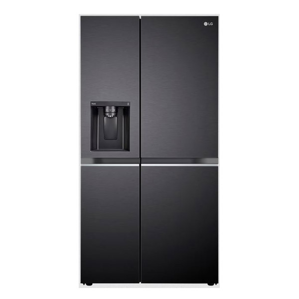 LG 635 L Frost Free Side By Side Refrigerator with Smart Diagnosis (GLL257CMCX, Matt Black)-0