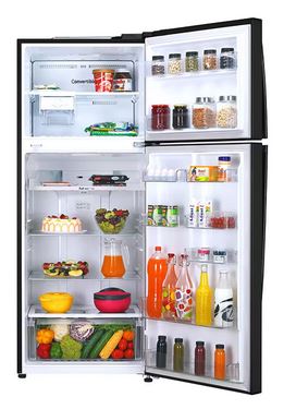 LG 446 L 1 Star Inverter Frost Free Convertible Double Door Refrigerator (GLT502AESRES,Ebony Sheen)-16028