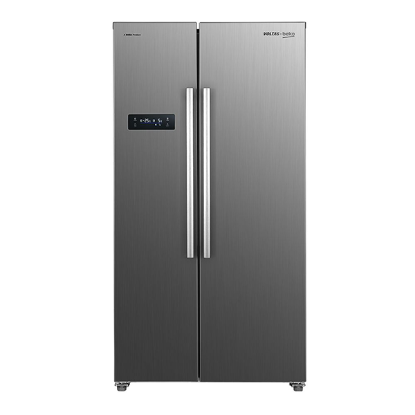 Voltas 563 L Side by Side Refrigerator with Smart Diagnosis (RSB585XPE, Inox)