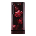 LG 205 L 5 Star Direct Cool Single Door Refrigerator ( GL-D221ASCU,Scarlet Charm)