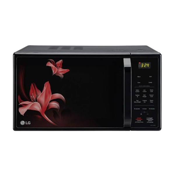 LG 21 L Convection Microwave Oven (MC2146BR,Floral -Red)